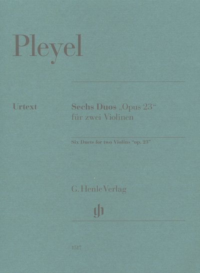 I.J. Pleyel: Sechs Duos _op. 23_, 2Vl (Pa+St)