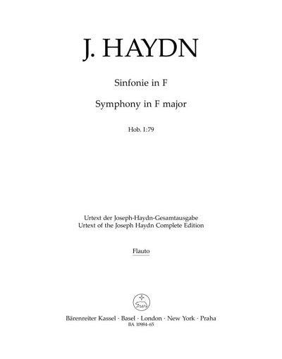 J. Haydn: Symphony no. 79 in F major Hob. I:79