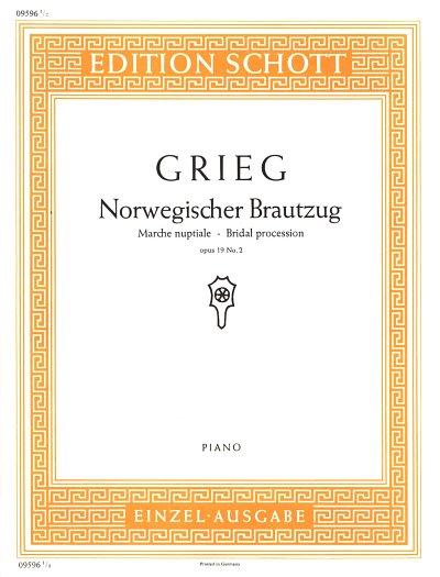 E. Grieg: Norwegischer Brautzug op. 19/2 , Klav
