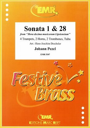 J.C. Pezel: Sonata 1 & 28, 9Blech (Pa+St)