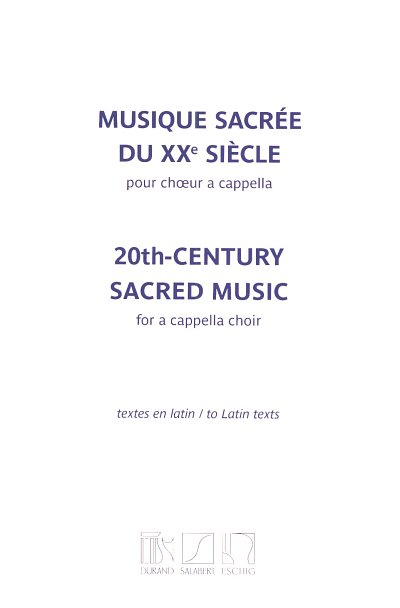 Musique Sacree Du 20th Siecle