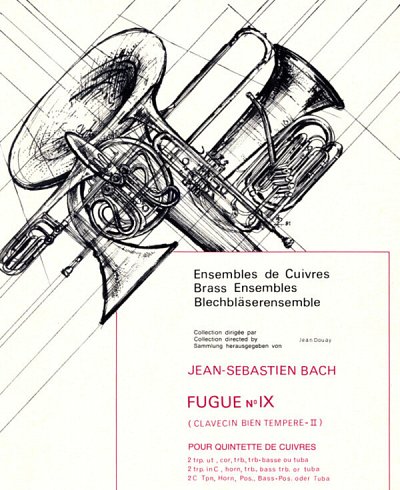 J.S. Bach: Fugue N° 9 , 5Blech (Pa+St)
