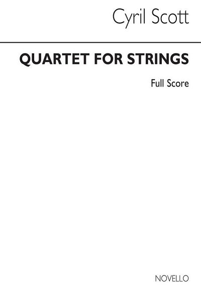 C. Scott: String Quartet No.1, 2VlVaVc (Part.)
