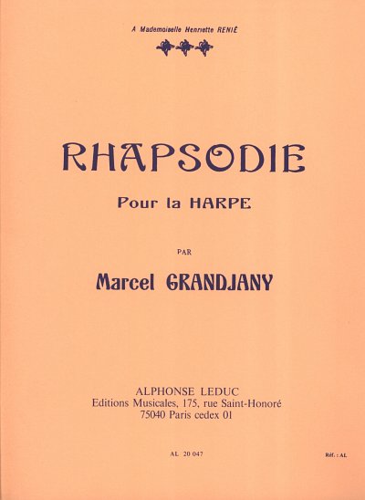 M. Grandjany: Rhapsodie (Part.)