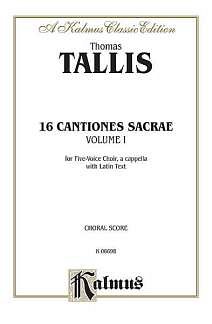 T. Tallis: 16 Cantiones sacrae vol.1