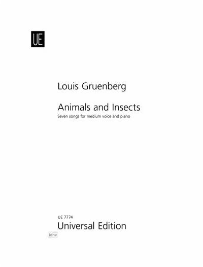 L. Gruenberg: Animals and Insects - Tierbilder op. 22 