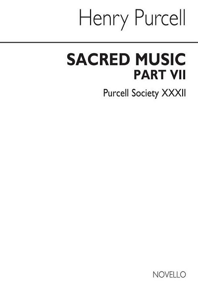 H. Purcell: Purcell Society Volume 32