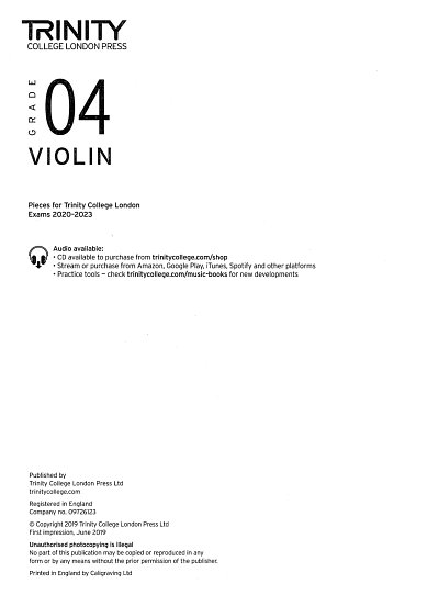 Violin - Grade 4, VlKlav (Vl)