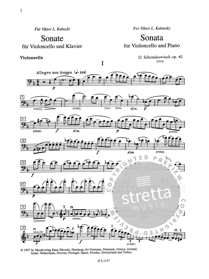 D. Schostakowitsch: Sonate op. 40, VcKlav (KlavpaSt) (3)