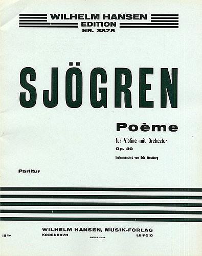 Poeme For Violin and Orchestra Op. 40