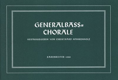 C. Mahrenholz: Generalbass-Choräle, Org/Cemb
