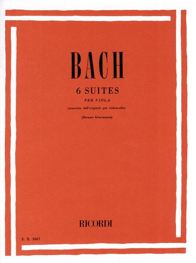 J.S. Bach: 6 Suites per Viola BWV 1007 - 1012, Va