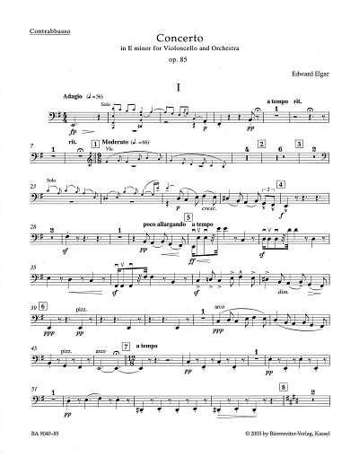 E. Elgar: Konzert in e op. 85, VcOrch (KB)