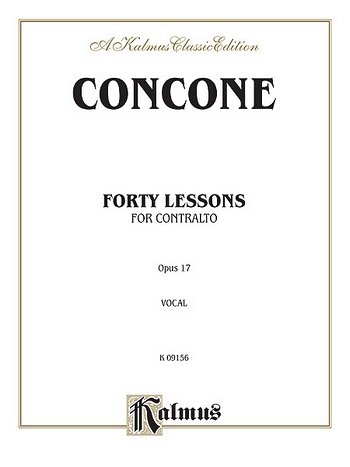 G. Concone: Forty Lessons, Op. 17 (Bu)