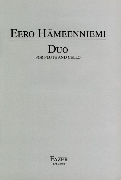 Duo For Flute And Cello