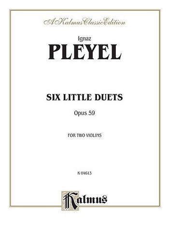 I.J. Pleyel: Six Little Duets, Op. 59, Viol