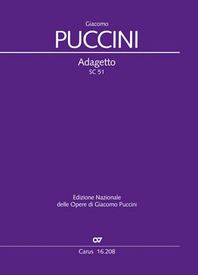G. Puccini: Adagetto, Sinfo (Part.)