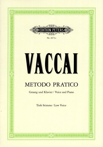 N. Vaccai: Metodo pratico di Canto Italiano - tie, GesTiKlav