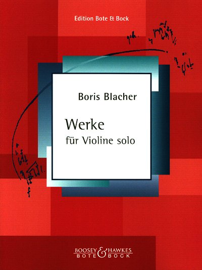 B. Blacher: Werke für Violine solo