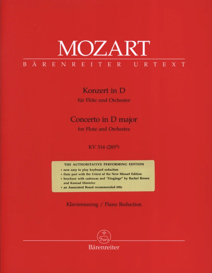 W.A. Mozart: Konzert D-Dur KV 314 (285d), FlOrch (KASt) (0)