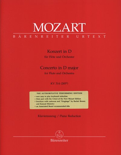 W.A. Mozart: Konzert D-Dur KV 314 (285d), FlOrch (KASt)