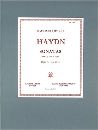 J. Haydn: Sonatas Book 2: Nos 12 To 23, Klav