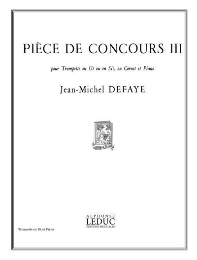 J.-M. Defaye: Piece De Concours 3 (Bu)