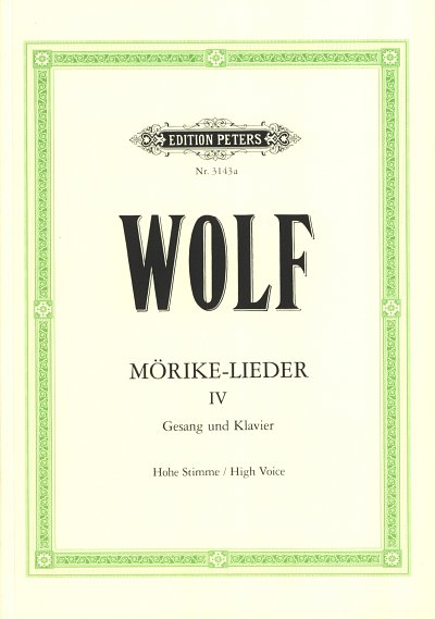 H. Wolf: Moerike-Lieder 4, GesKlav (Klavpa)