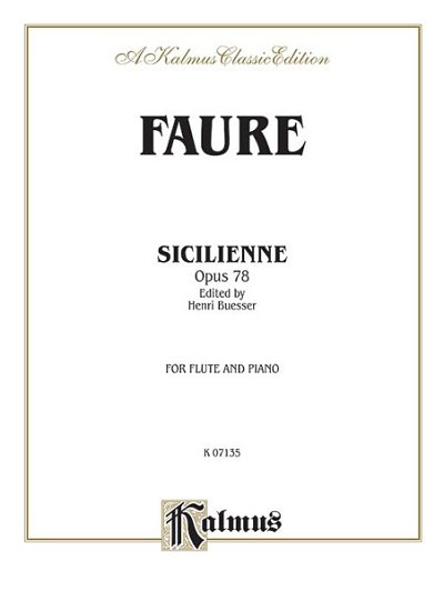 Sicilienne, Op. 78, Fl