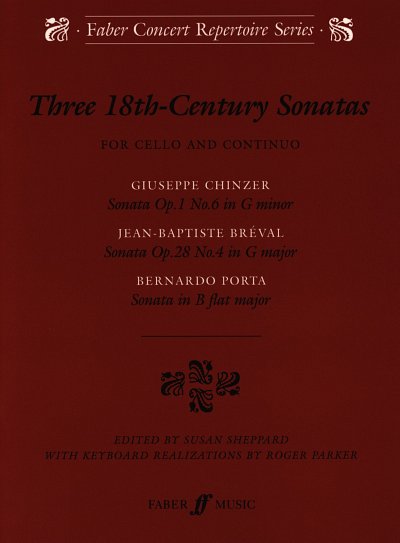 3 18th Century Sonatas Faber Concert Repertoire Series