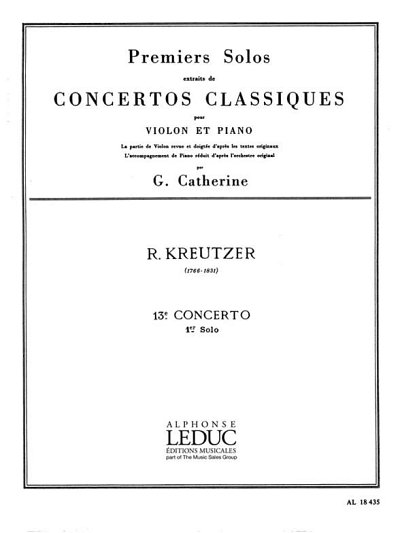 Premiers Solos Concertos Classiques, VlKlav (KlavpaSt)