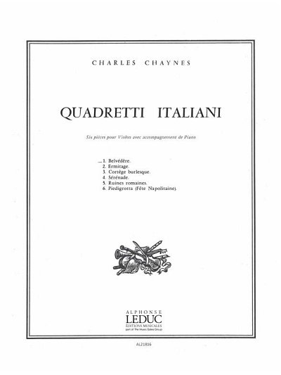 C. Chaynes: Quadretti italiani No.1 - Air de, VlKlav (Part.)