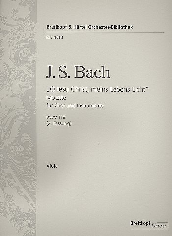 J.S. Bach: O Jesu Christ meins Lebens L., Viola
