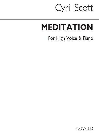 C. Scott: Meditation-high Voice/Piano (Key-c), GesHKlav