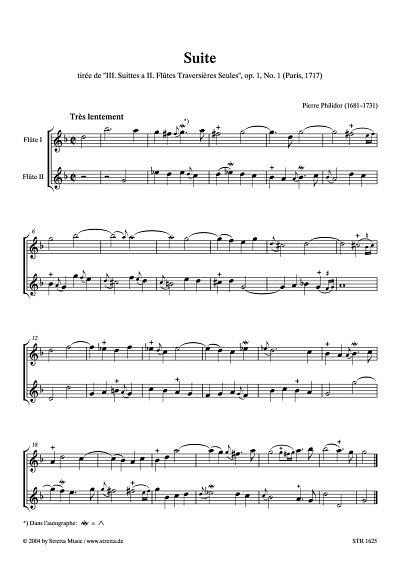 DL: F. Danican Philidor (I): Suite g-Moll aus 