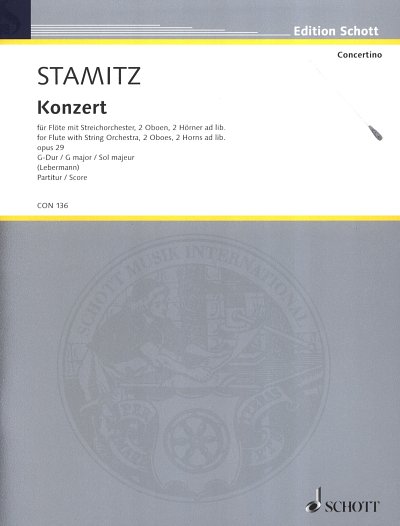 C. Stamitz: Konzert G-Dur op. 29  (Part.)