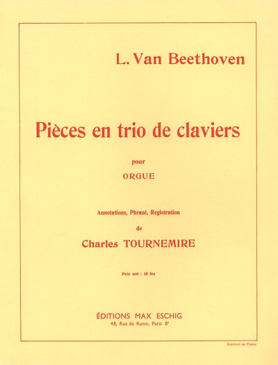 L. v. Beethoven: Pieces En Trio Orgue, Org (Part.)