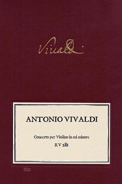A. Vivaldi: Concerto per Violino in Mi minore, VlStrBc