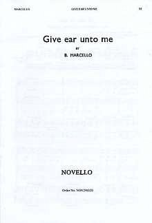 B. Marcello: Give Ear Unto Me, GesSKlav (Bu)