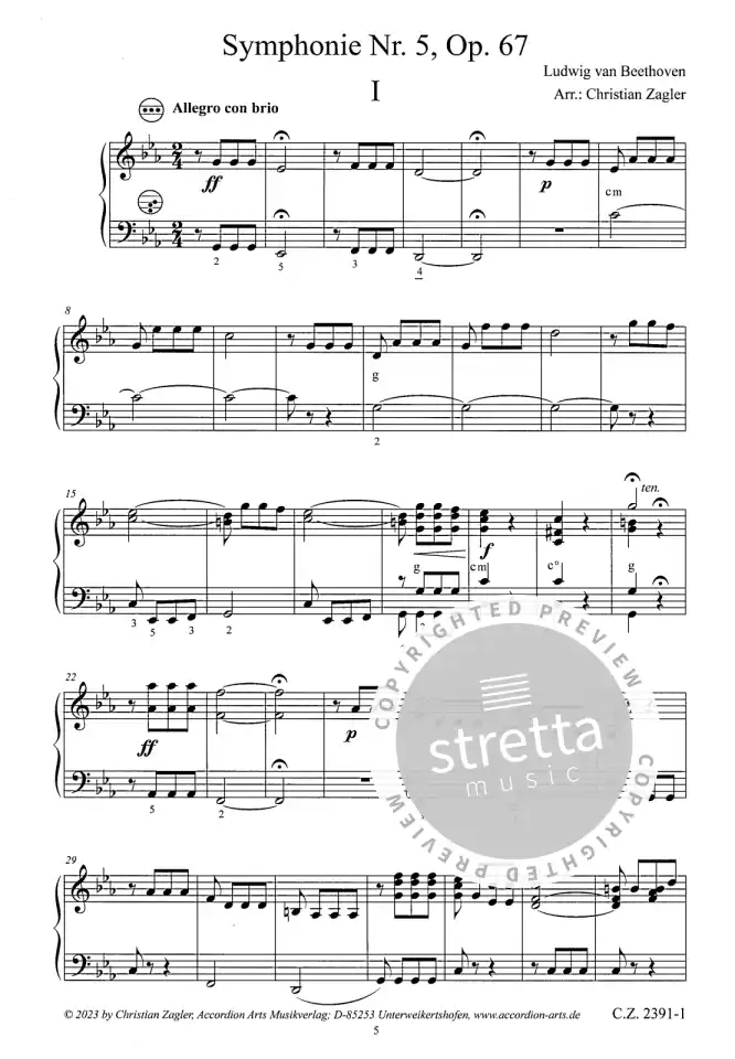 L. v. Beethoven: Sinfonie Nr. 5 c-moll op. 67, Akk (1)