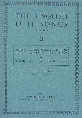 D. Greer: Twenty Songs from Printed Sources, GesGitLt