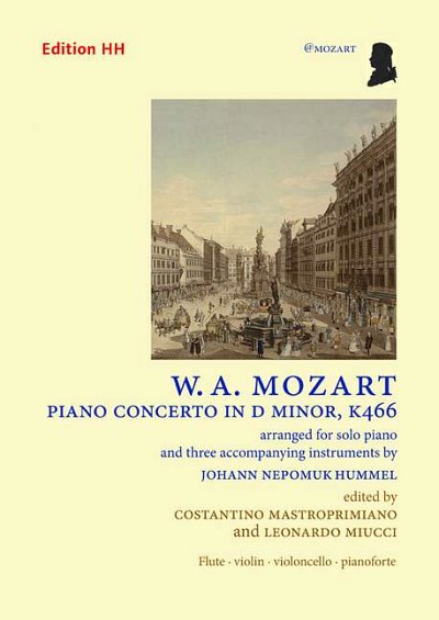 W.A. Mozart: Piano concerto K. 466, FlVlVcKlav (Pa+St)