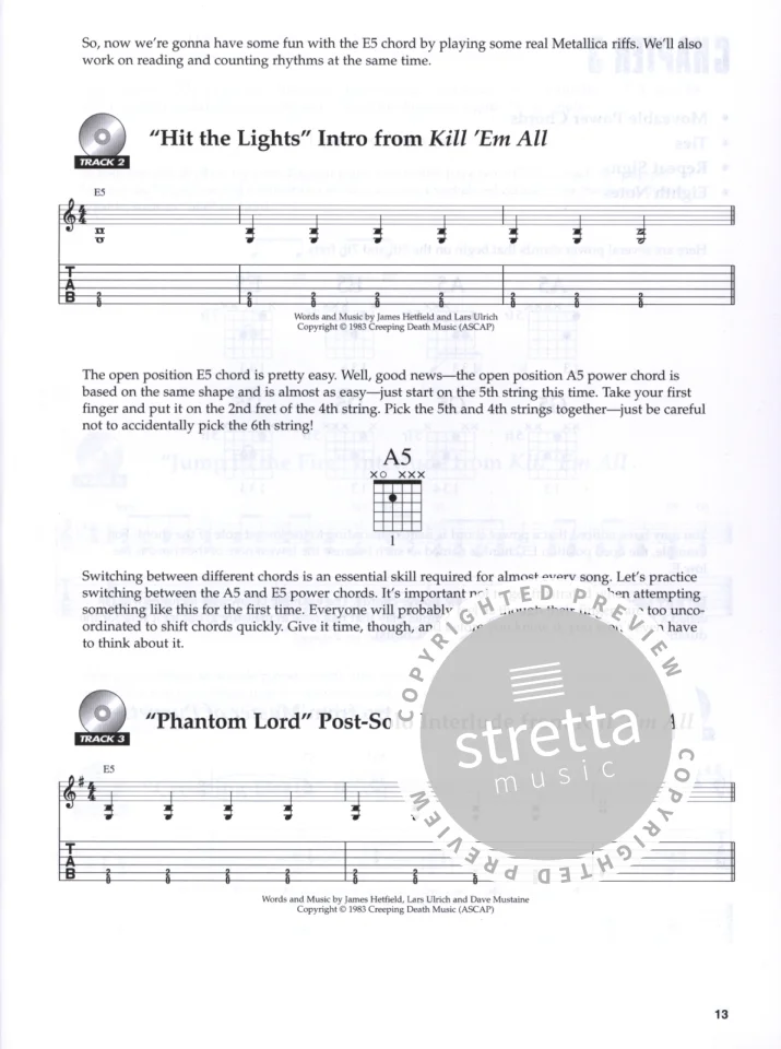 Metallica: Learn to Play Guitar with Metalli, E-Git (+TabCD) (4)