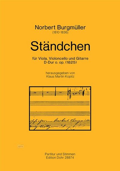 Burgmüller, N.: Ständchen D-Dur o.op, VaVcGit (Pa+St)