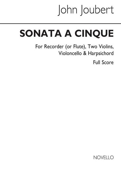 J. Joubert: Sonata A Cinque, Sinfo (Part.)