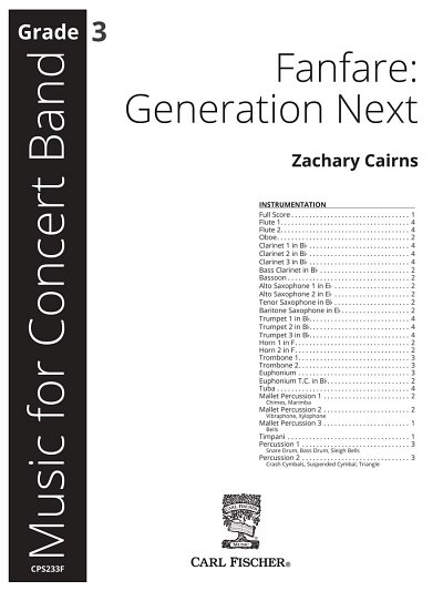 Z. Cairns: Fanfare: Generation Next, Blaso (Part.)