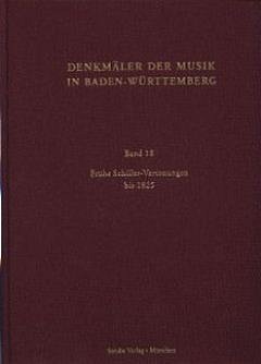 Frühe Schiller-Vertonungen bis 1825 (Hc)