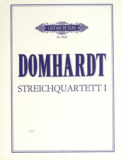 Domhardt Gerd: Streichquartett Nr. 1 (1974)