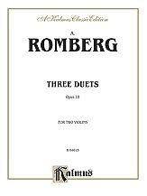 Andreas Jakob Romberg, Romberg, Andreas Jakob: Romberg: Three Duets, Op. 18