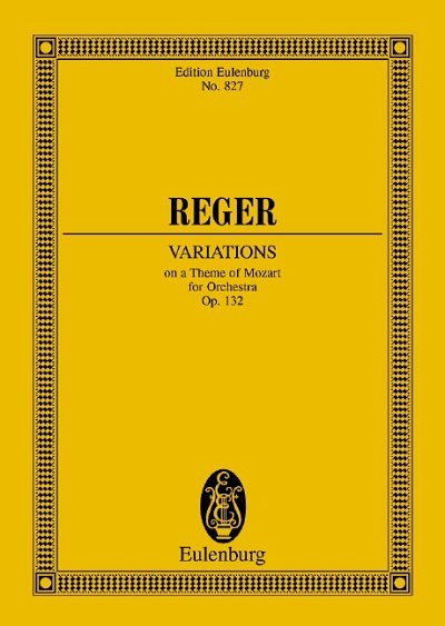 M. Reger: Variations et Fugue
